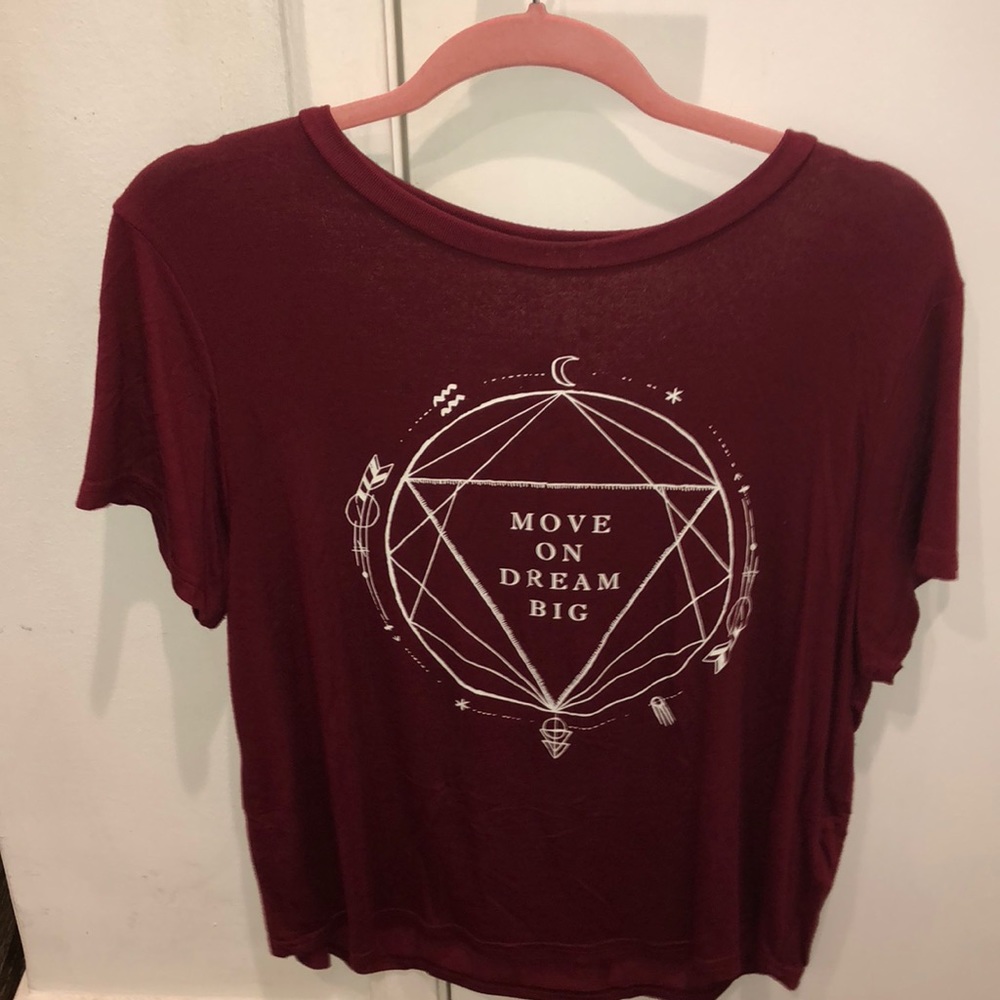 Burgundy Dream Big H&M t shirt